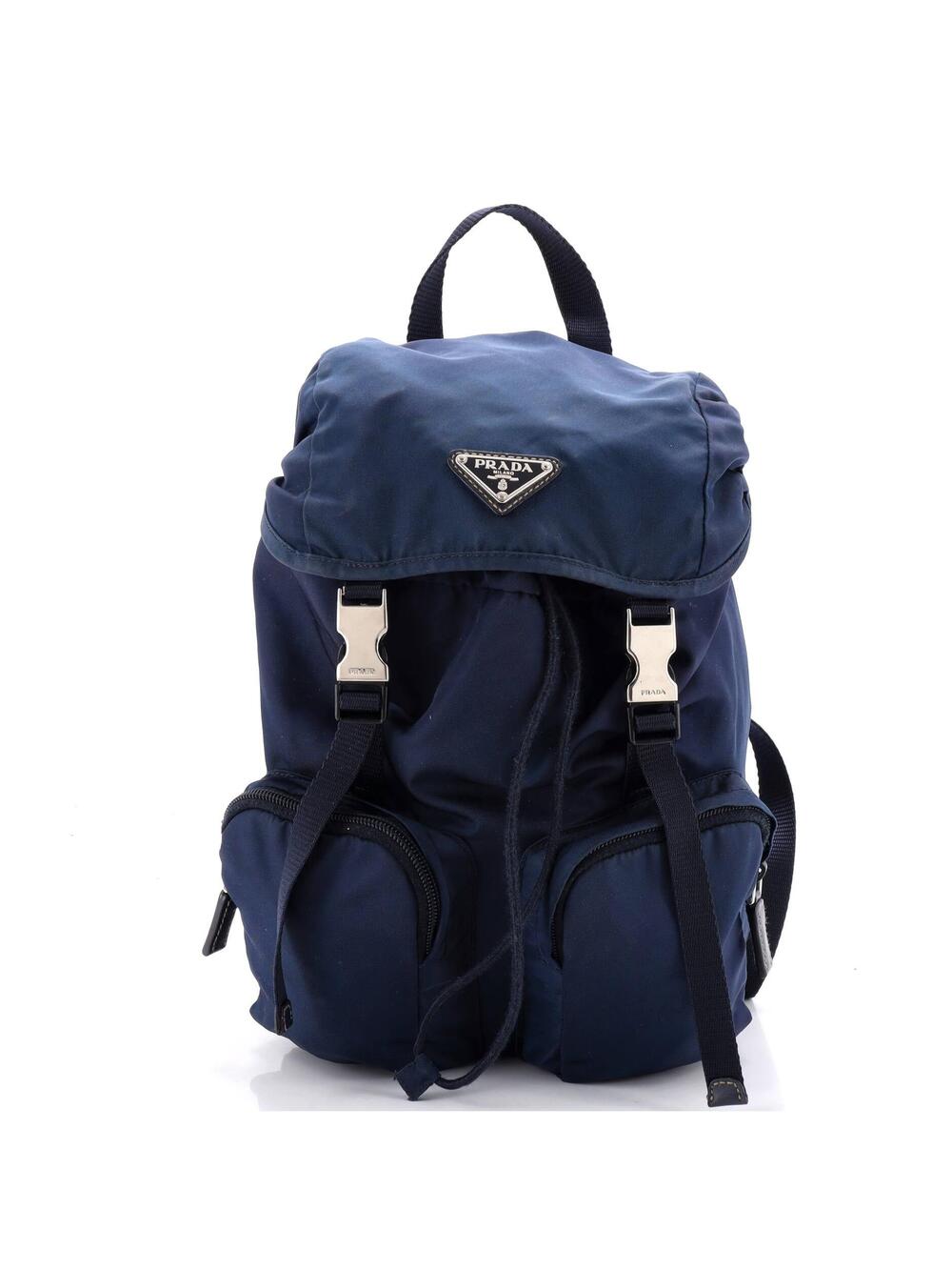 Prada Double Pocket Buckle Backpack #364538P71B